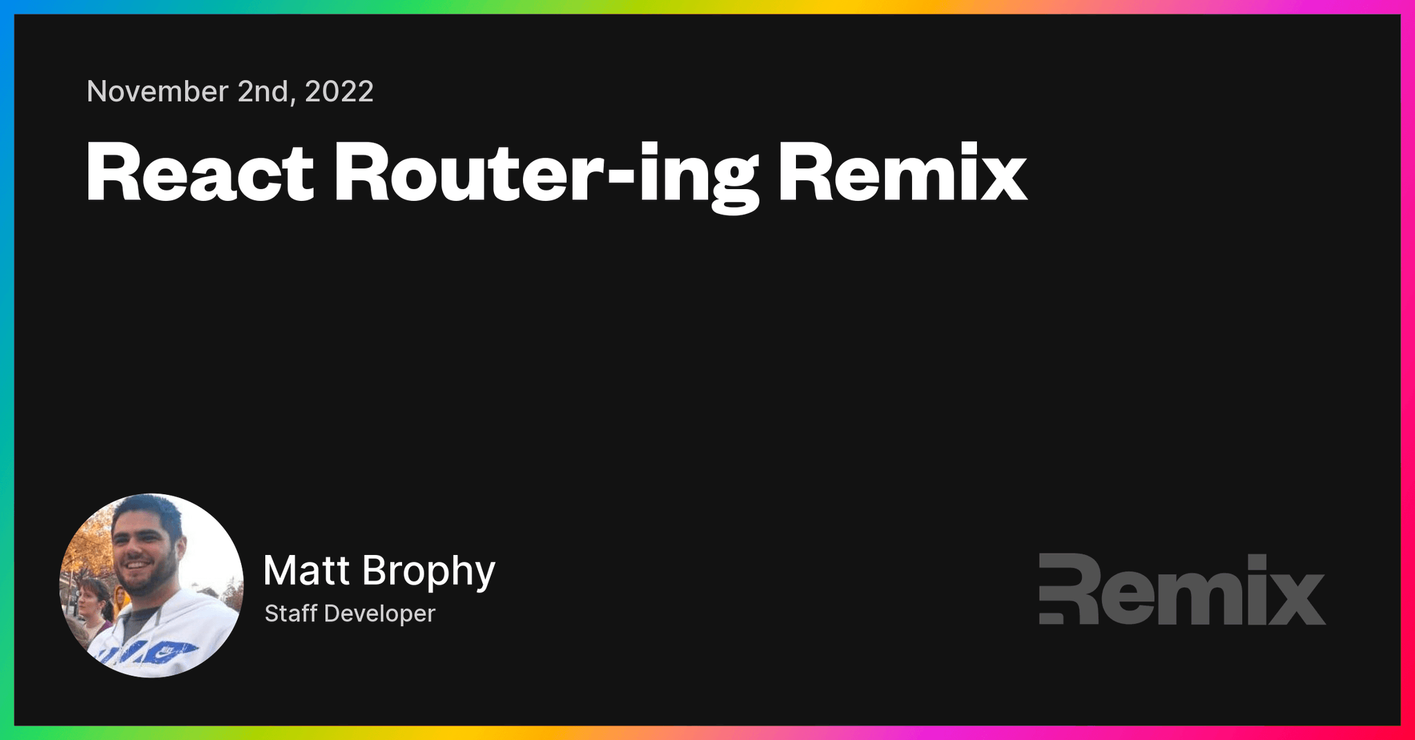 React Router-ing Remix