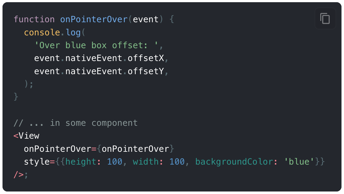 Pointer Events in React Native