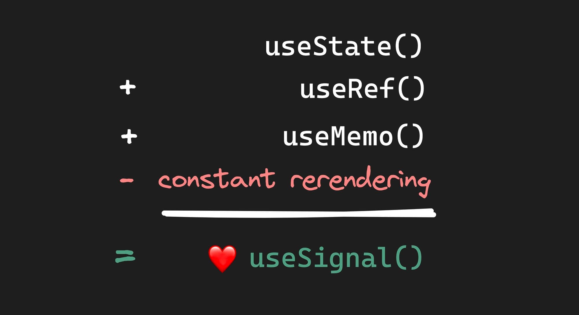 useSignal() is the Future of Web Frameworks