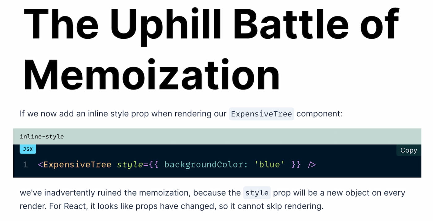 The Uphill Battle of Memoization