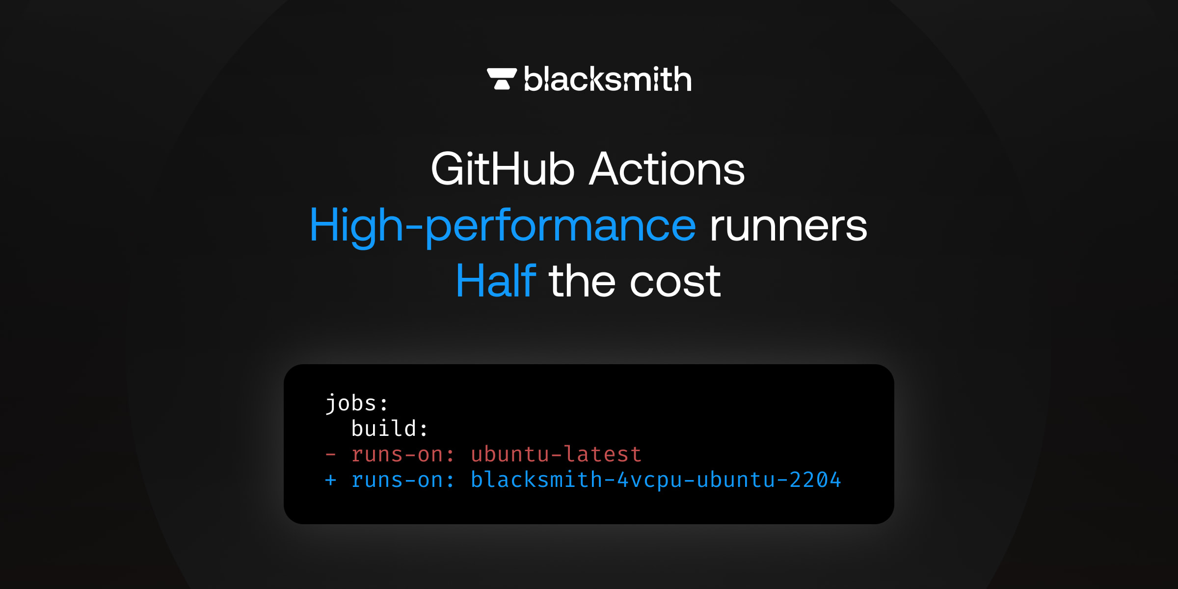 Run GitHub Actions up to 2x faster at half the cost