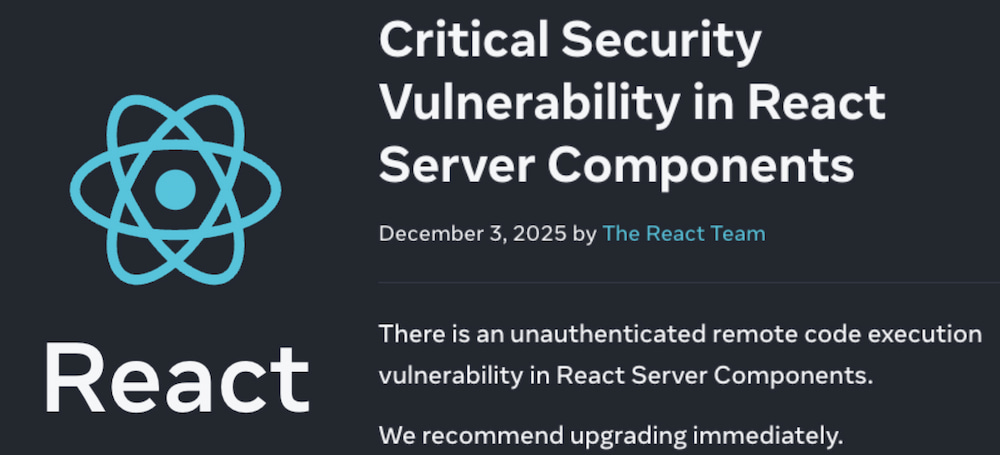 React 19 Critical Security Vulnerability in React Server Components