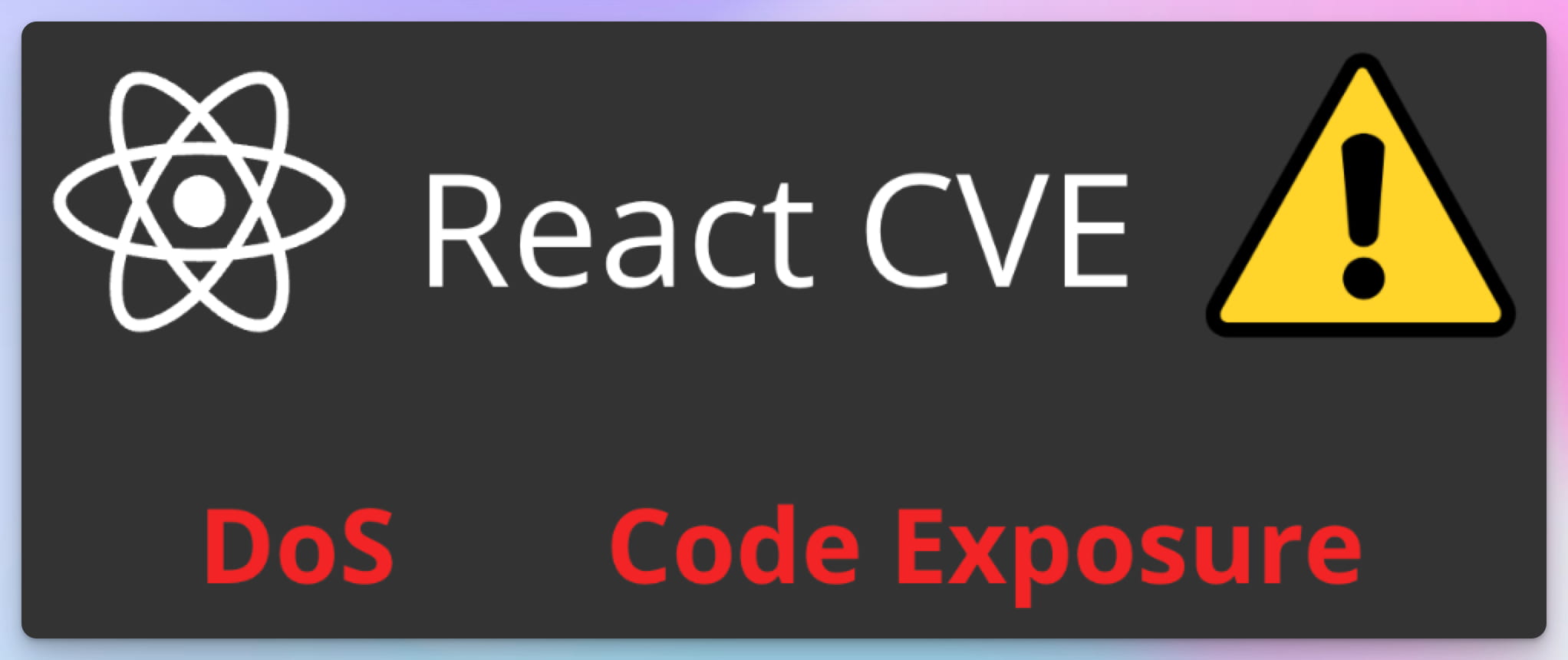 React DoS CVE
