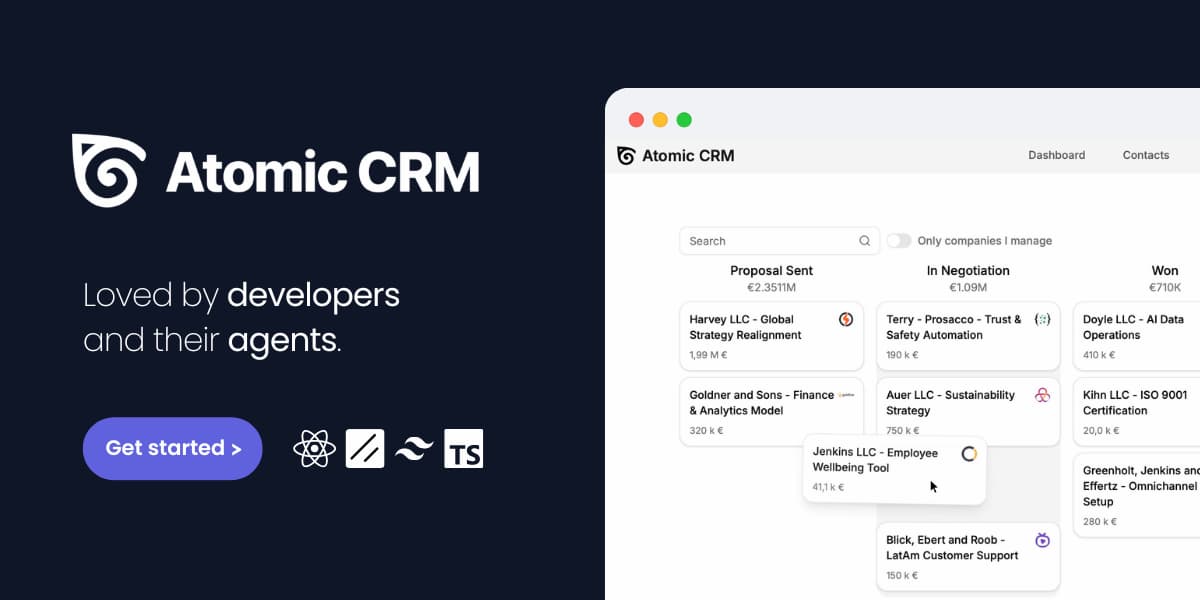 Atomic CRM: A CRM You Can Fork Instead of Subscribe To